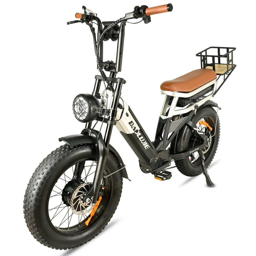 [EU DIRECT] BAOLUJIE DP2033 Electric Bike 48V 30AH Battery 1000W*2 Dual Motors 20inch Tires 90-100KM Max Mileage 120KG Max Load Electric Bicycle