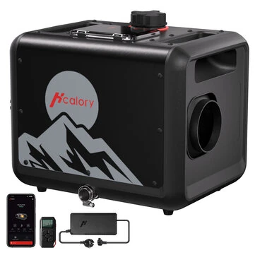 HCALORY TB MAX 8KW Diesel Heater All in One 7.5L  Diesel Air Heater 220/12/24V Parking Heater with App Control CO Alarm Wireless Temperature Sensing and Altitude Mode for RV Garage Camper 202