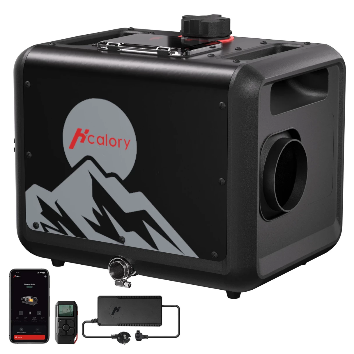 HCALORY TB MAX 8KW Diesel Heater All in One 7.5L  Diesel Air Heater 220/12/24V Parking Heater with App Control CO Alarm Wireless Temperature Sensing and Altitude Mode for RV Garage Camper 2025 Upgraded