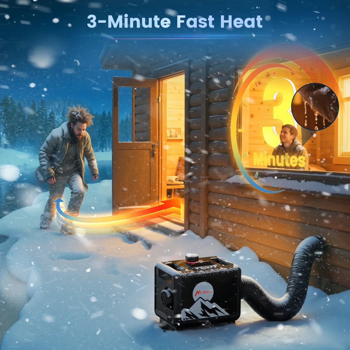 HCALORY TB MAX 8KW Diesel Heater All in One 7.5L  Diesel Air Heater 220/12/24V Parking Heater with App Control CO Alarm Wireless Temperature Sensing and Altitude Mode for RV Garage Camper 2025 Upgraded