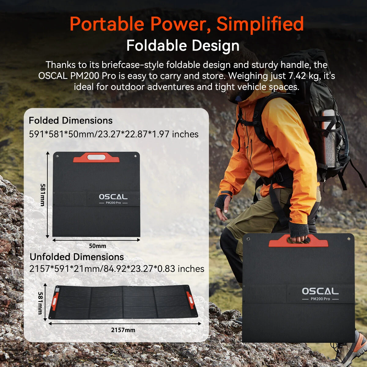 [EU Direct] Blackview OSCAL PowerMax 3600 Portable Power Station with 3*200W Solar Panel, 3600Wh LiFePO4 Solar Generator for Home Use, Outdoor Camping, RV Trip, PM200 PRO