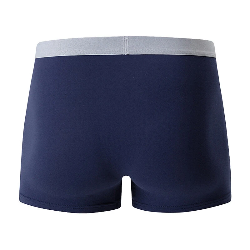 10PCS Men's Underwear Solid Color Boxer Briefs Breathable & Comfortable Flat Pants Elastic Waist Casual Sport Shorts Underwear