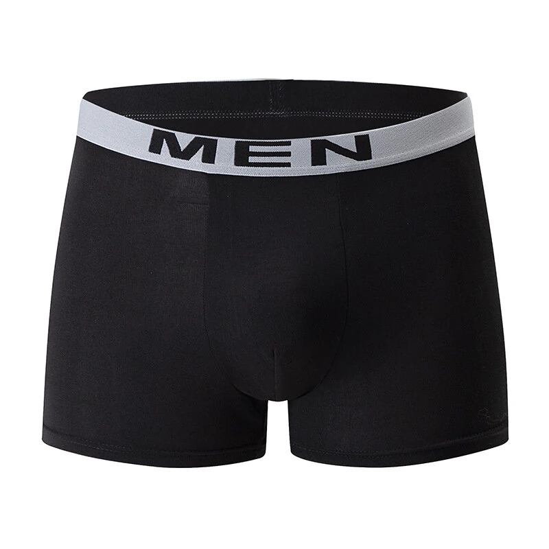 10PCS Men's Underwear Solid Color Boxer Briefs Breathable & Comfortable Flat Pants Elastic Waist Casual Sport Shorts Underwear
