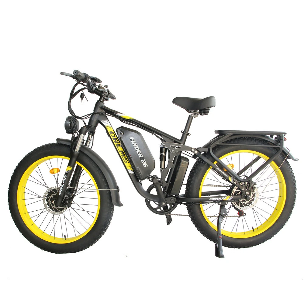 [EU DIRECT] ORLMS V3 Electric Bike 52V 25Ah Battery 1000W*2 Dual Motors 26inch Tires 80-120KM Mileage Range 150KG Max Load Electric Bicycle