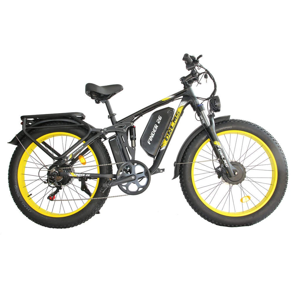 [EU DIRECT] ORLMS V3 Electric Bike 52V 25Ah Battery 1000W*2 Dual Motors 26inch Tires 80-120KM Mileage Range 150KG Max Load Electric Bicycle
