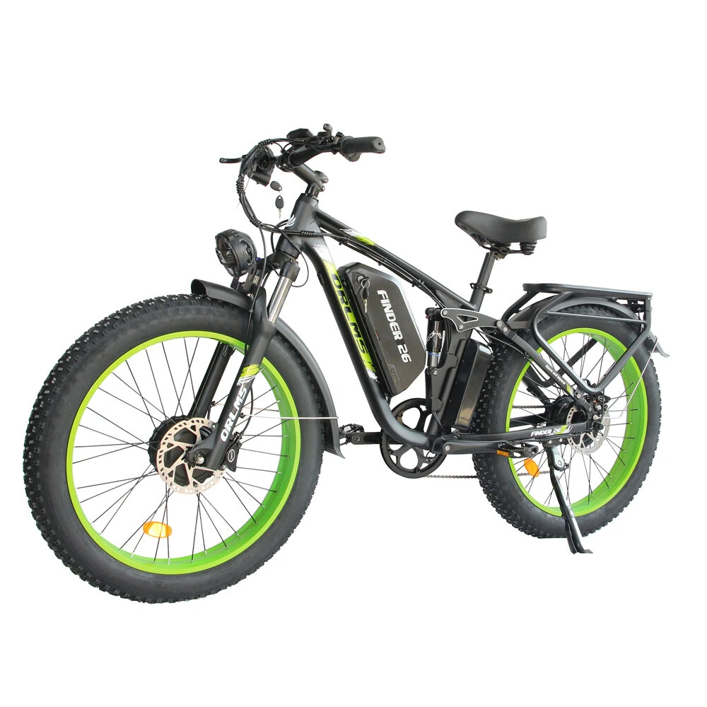 [EU DIRECT] ORLMS V3 Electric Bike 52V 25Ah Battery 1000W*2 Dual Motors 26inch Tires 80-120KM Mileage Range 150KG Max Load Electric Bicycle