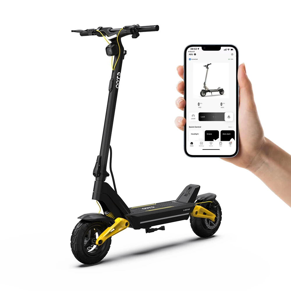 [EU Direct] OOTD S10 Electric Scooter 48V 20AH Battery 1400W Motor 10inch Tires 70KM Max Mileage 120KG Max Load APP E-Scooter DUOTTS Scooter