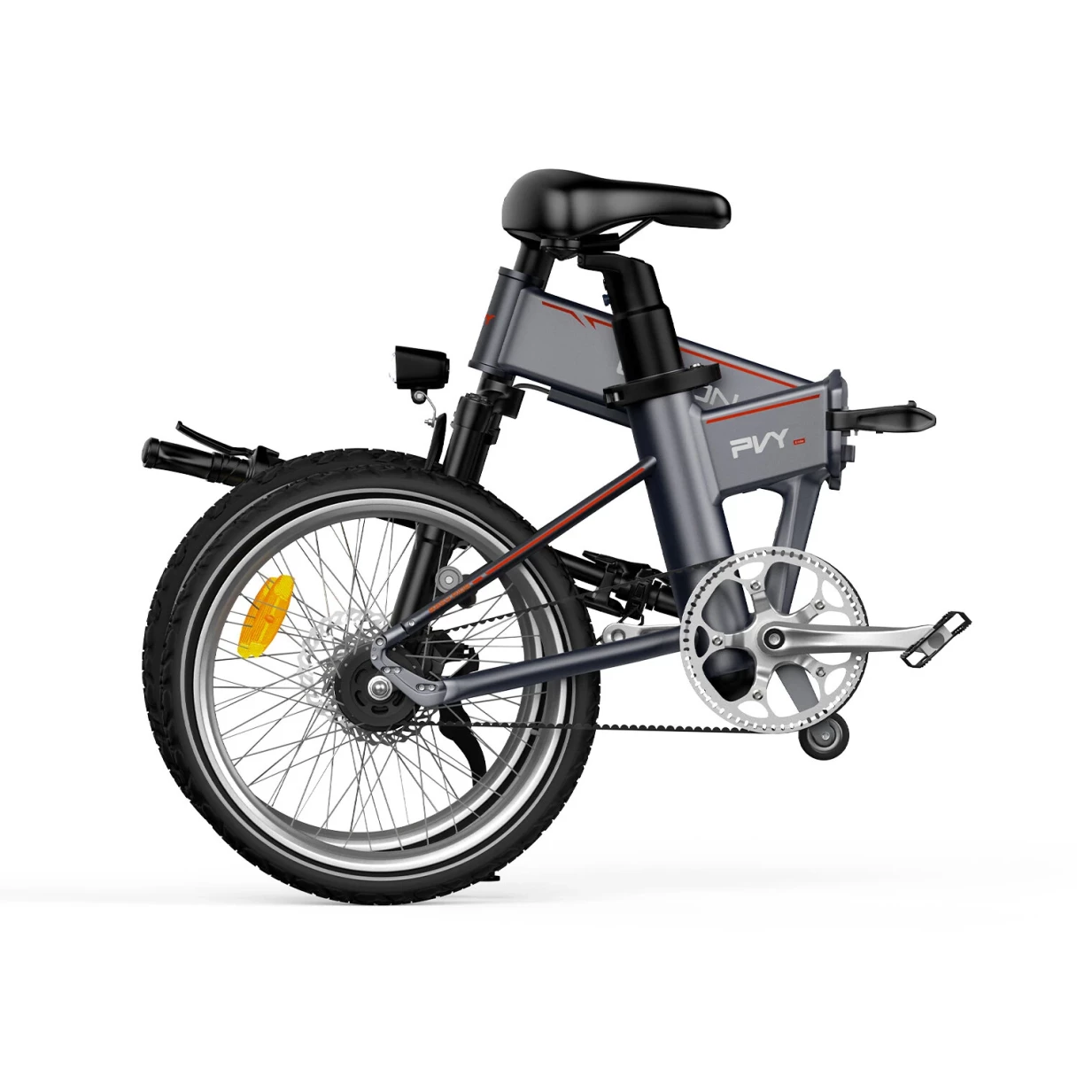 [EU Direct] PVY LIBON Electric Bike 36V 10.4AH+10AH Dual Batteries 500W Motor 20*2.5inches Tires Torque Sensor Carbon Belt Drive 260KM Max Mileage 150KG Max Load Folding Electric Bicycle
