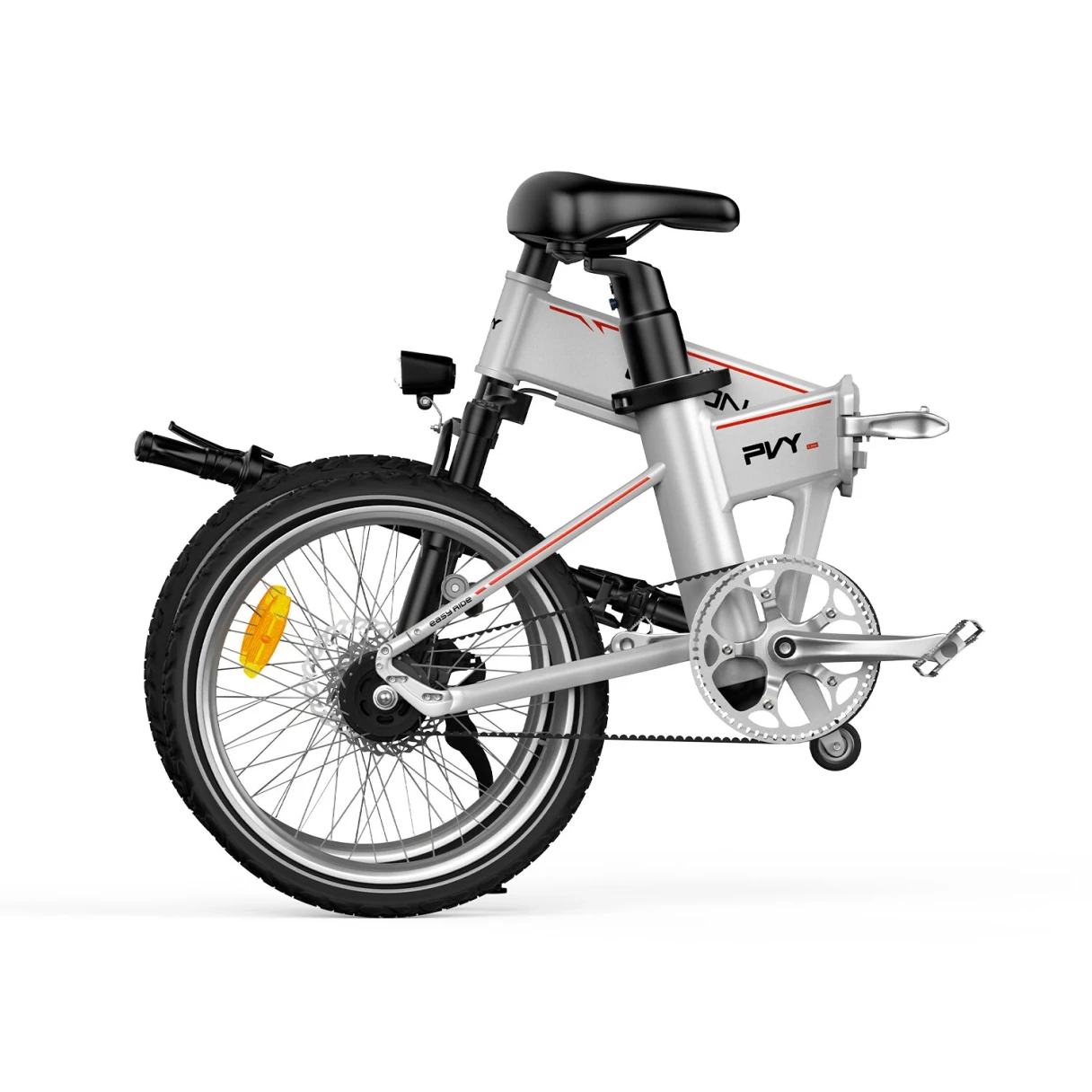 [EU Direct] PVY LIBON Electric Bike 36V 10.4AH+10AH Dual Batteries 500W Motor 20*2.5inches Tires Torque Sensor Carbon Belt Drive 260KM Max Mileage 150KG Max Load Folding Electric Bicycle