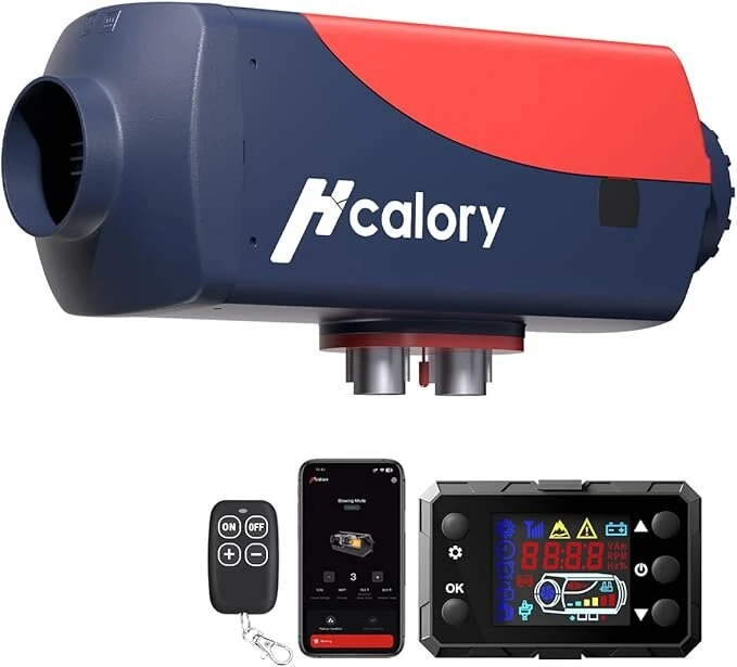 HCALORY  HBU1S 8KW Diesel Heater 10L Parking Diesel Air Heater Fast Heating 110/12/24V with Bluetooth App Control Automatic Start and Stop Multiple Timed Settings Altitude Mode for RV Garage 2025 Upgraded