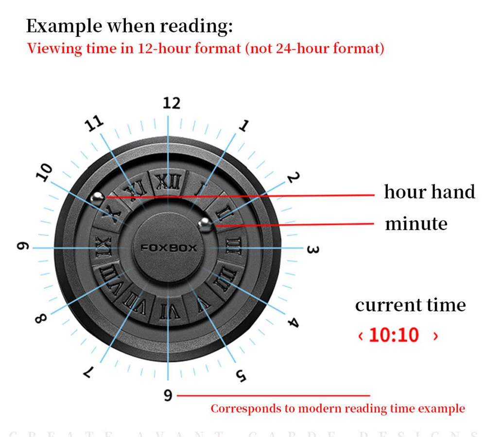 Creative Scrolling Stylish Black Dial Rotating Magnetic Bead Watch Roman Numerals Unique Men Wristwatch