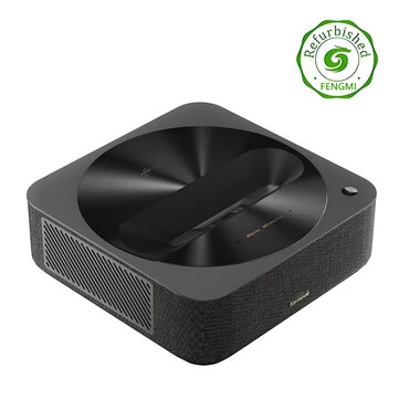[EU Direct]Refurbished FENGMI Formovie R1 Nano Ultra Short Throw Projector Portable Iaser Projector 4K 1200 ANSI Lumens 120-Inch Screen HDR10 2000:1 Contrast Ratio Human Body Sensor Wireless