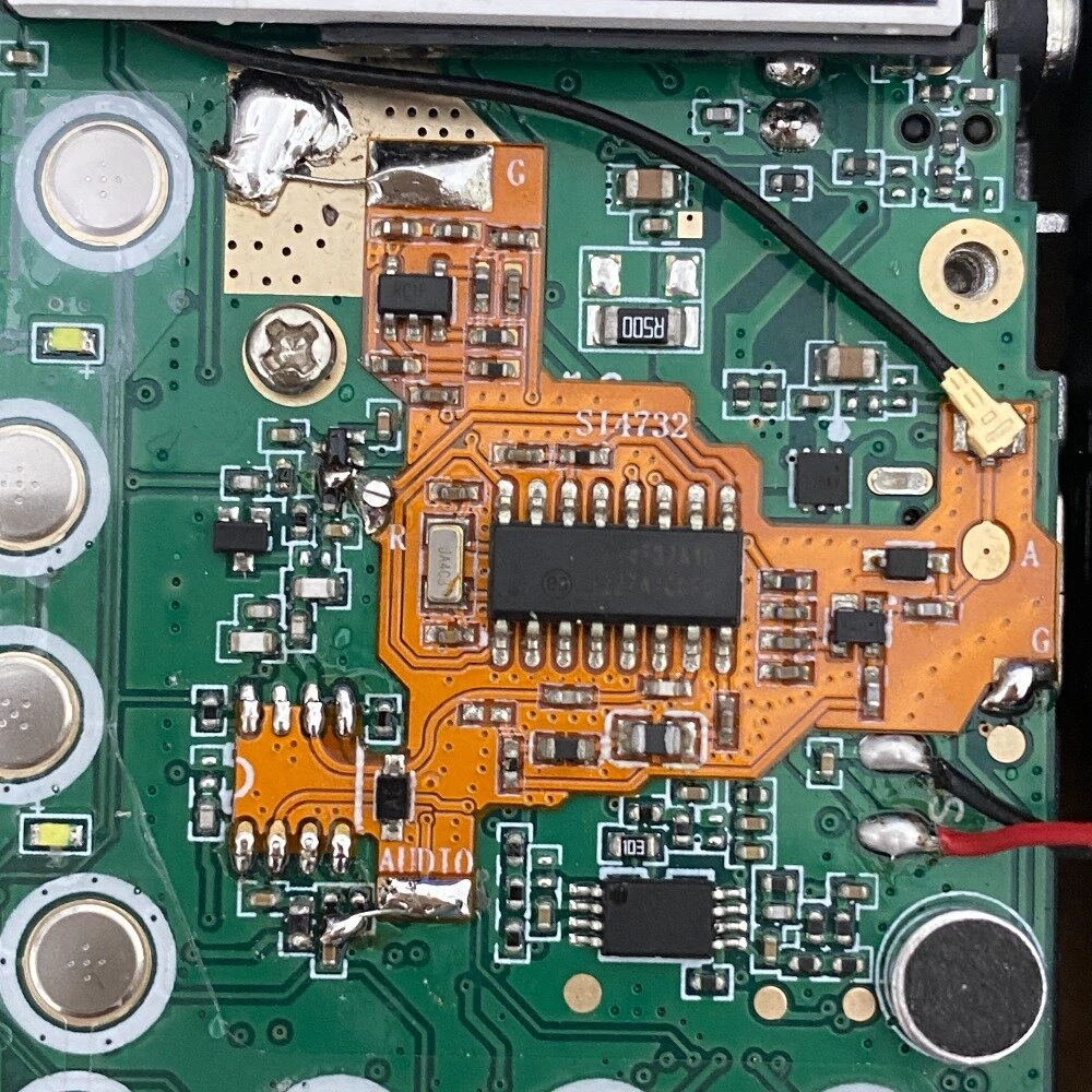 SI4732 Chip and Crystal Oscillator Component Modification Module for Quansheng UVK5/K6 PLUS FPC Version