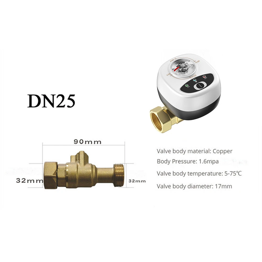 eWeLink CZV20 Smart Zigbe Water Vavle for DN15/DN20/DN25 APP Wireless Control Timing Function IP65 Waterproof Ball Valve Work with Alexa Google Assistant SmartThings