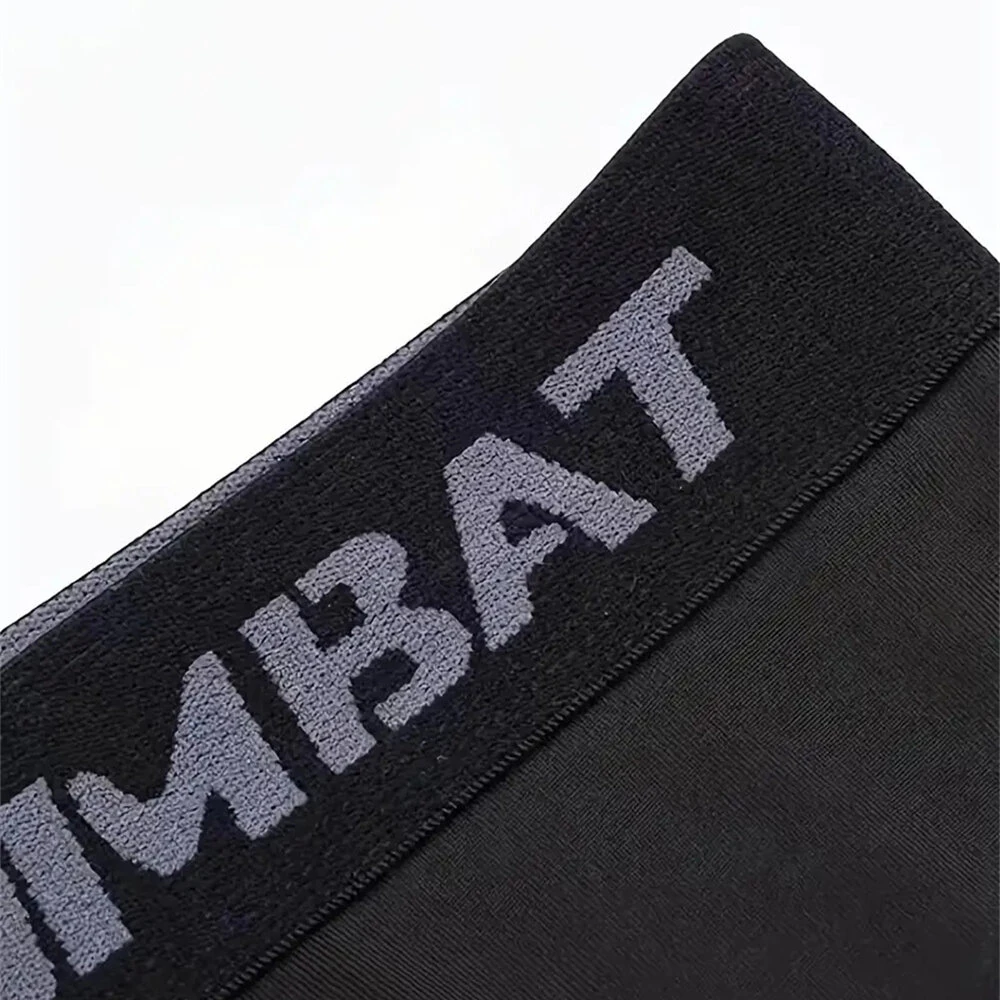 4 Pcs Men's Sports Skinny Long Boxer Briefs Shorts With Side Pocket, Breathable Comfy Quick Drying Stretchy Boxer Trunks, Sports Trunks, Swim Trunks For Beach Pool, Men's Novelty Underwear