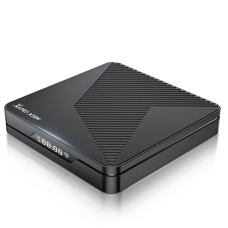 X88 PRO X5M Android 14.0 TV Box 4GB RAM 64GB ROM Amlogic S905X5M Quad-Core Support WiFi6 & bluetooth 5.0 1000M Media Player UHD 3D 8K Set Top Box with Voice Remote Control