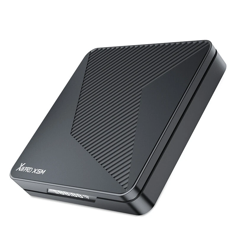 X88 PRO X5M Android 14.0 TV Box 4GB RAM 64GB ROM Amlogic S905X5M Quad-Core Support WiFi6 & bluetooth 5.0 1000M Media Player UHD 3D 8K Set Top Box with Voice Remote Control