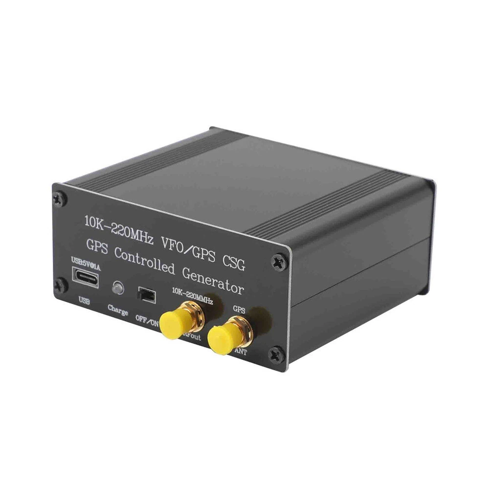 10K-220MHz VFO Controlled Generator Taming Reference Signal Source Black Tool Accessories