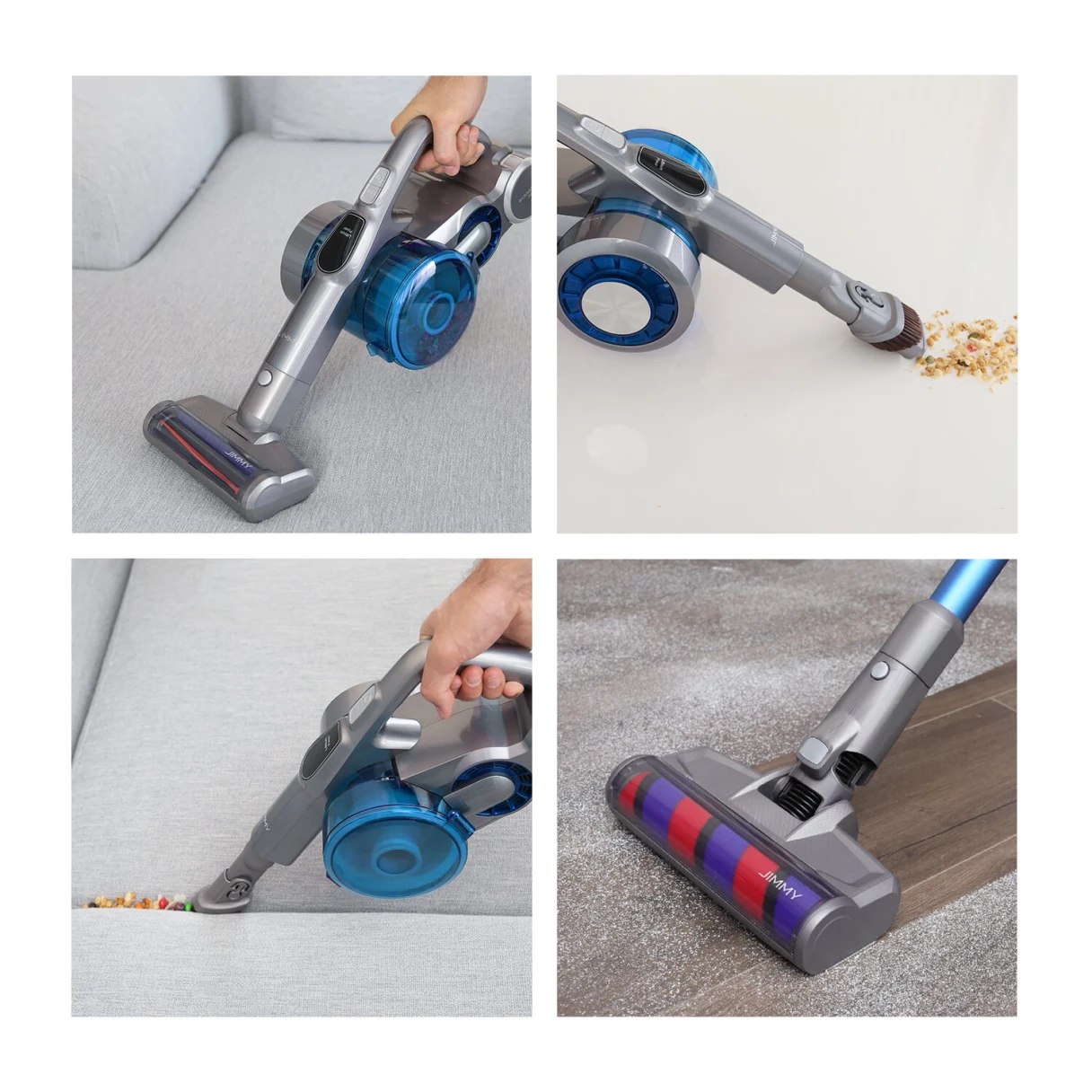 [EU Direct] Jimmy JV85 23Kpa 2 In 1 Cordless Vacuum Cleaner with Intelligent LED Display Screen Handheld Vacuum Cleaner with 0.6L Dust Cup Capacity