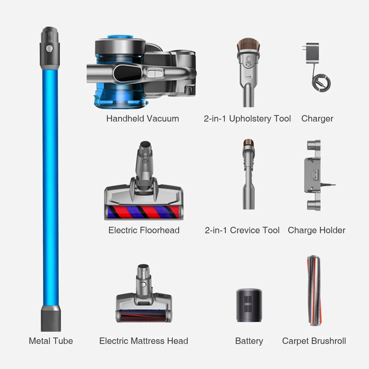 [EU Direct] Jimmy JV85 23Kpa 2 In 1 Cordless Vacuum Cleaner with Intelligent LED Display Screen Handheld Vacuum Cleaner with 0.6L Dust Cup Capacity