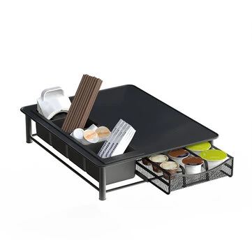 HiBREW Coffee Capsule Holder Drawer Organizer Compatible with NS DG K-Cup Capsules 20 Pods Storage Rack for H1B H2B Model