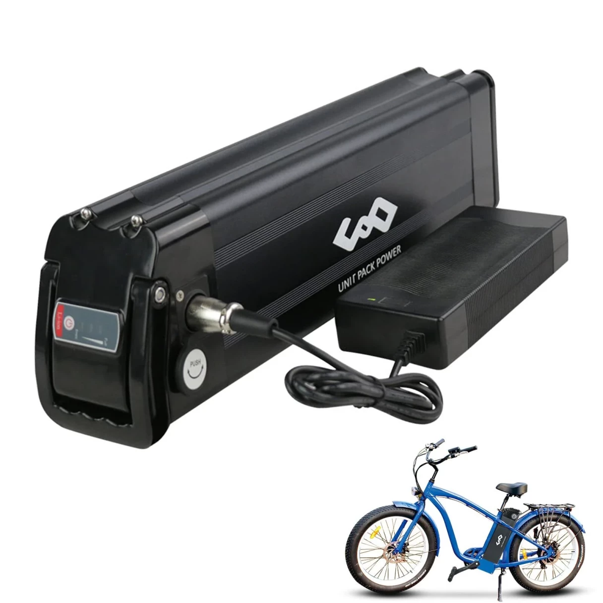 [EU Direct] UNITPACKPOWER S004-2 36V 17.5Ah 630W Electric Bicycle Battery with 20A BMS 2600mAh Cells Capacity for 100W 200W 250W 350W 550W Motors