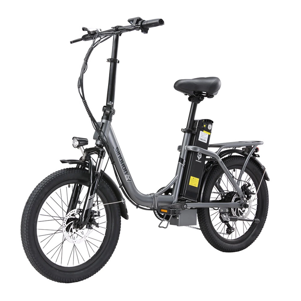 [EU DIRECT] SINOHON C20 Torque Sensor Electric Bike 18Ah 36V 250W Motor 20 Inches Tire Electric Bicycle 60-120km Mileage Max Load 120Kg ONESPORT OT16 ENGWE L20 SE Samebike CY20 CMACEWHEEL Y20 Samebike C05 PRO FaFrees F20 VAKOLE Y20