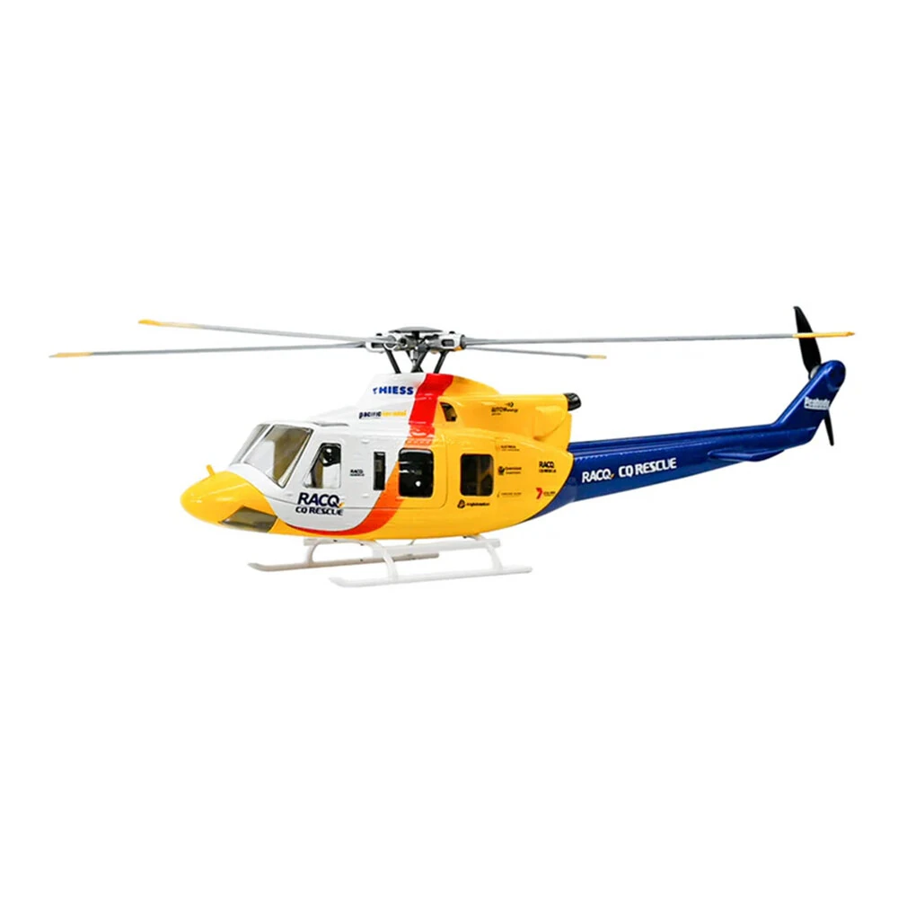 FLY WING Bell-412 V4 470 Class 2.4G 6CH Brushless Motor Military Rescue RC Helicopter RTF