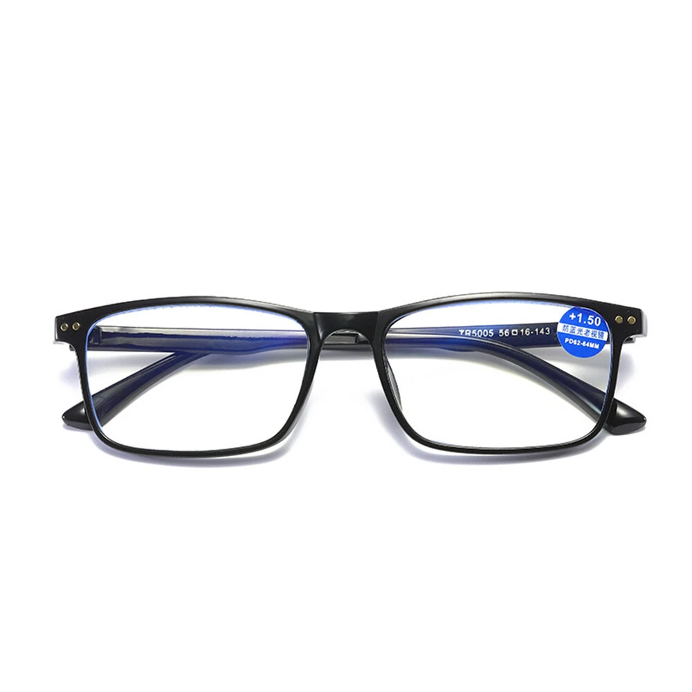 Fashion Anti-blue Light HD Reading Glasses for Men Women Classic Square Comfortable Nose Pad Presbyopia Glasses
