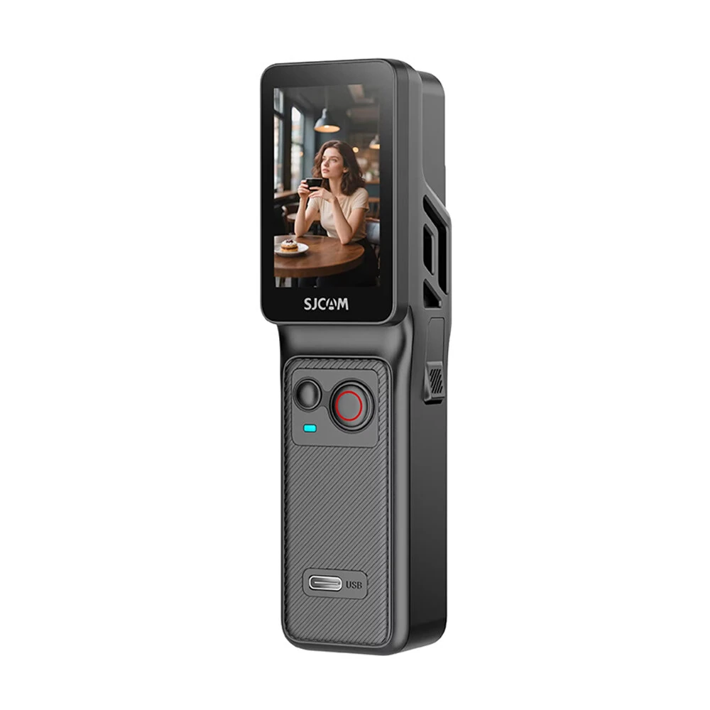 SJCAM C400 Handheld Action Camera Handheld Detachable Rotating Screen Design 4K HD Video Action Camera