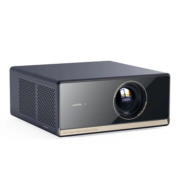 [Netfilx & Google TV Certified]Wanbo X5 Pro 1080P LCD Projector 1100 ANSI Lumens Google TV Integration Auto Focus Keystone Correction 4K Supported Dual Band WiFi 2+16G Built-in Dual 5W HiFi S