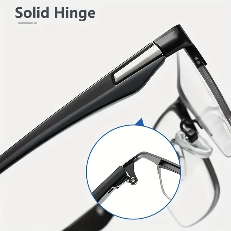 Business Reading Glasses Classic Rectangle Computer Anti Eyestrain Presbyopic Glasses Anti Blue Light Eye Glasses For Women Men