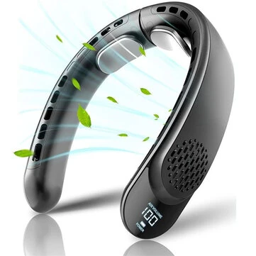 Tevorex Neck Fan Cooling Rechargeable Air Conditioning Fans Air Cooler 4000mAh Air Conditioner 3 Speed for Outdoor Sports