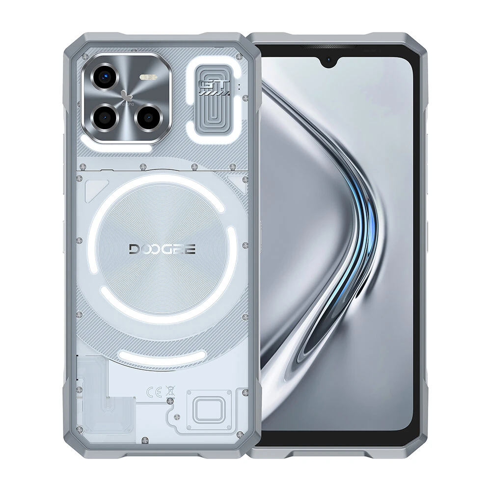 DOOGEE Blade GT Ultra 5G LED light effect 36GB 512GB 100MP Camera Dimensity 7300 6.72 inch 120Hz 5500mAh 33W Fast Charge Android 14 NFC IP68 IP69K Waterproof Rugged Smartphone