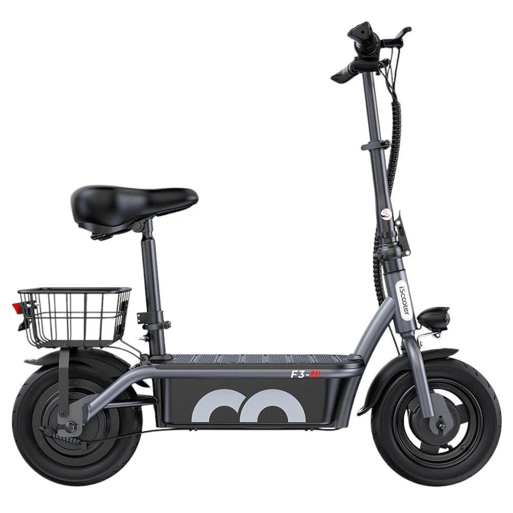 [EU DIRECT] iScooter F3 Electric Scooter With Seat 13Ah 48V 1000W Motor 10 Inches Tire Electric Scooter 55-60km Mileage Max Load 120Kg