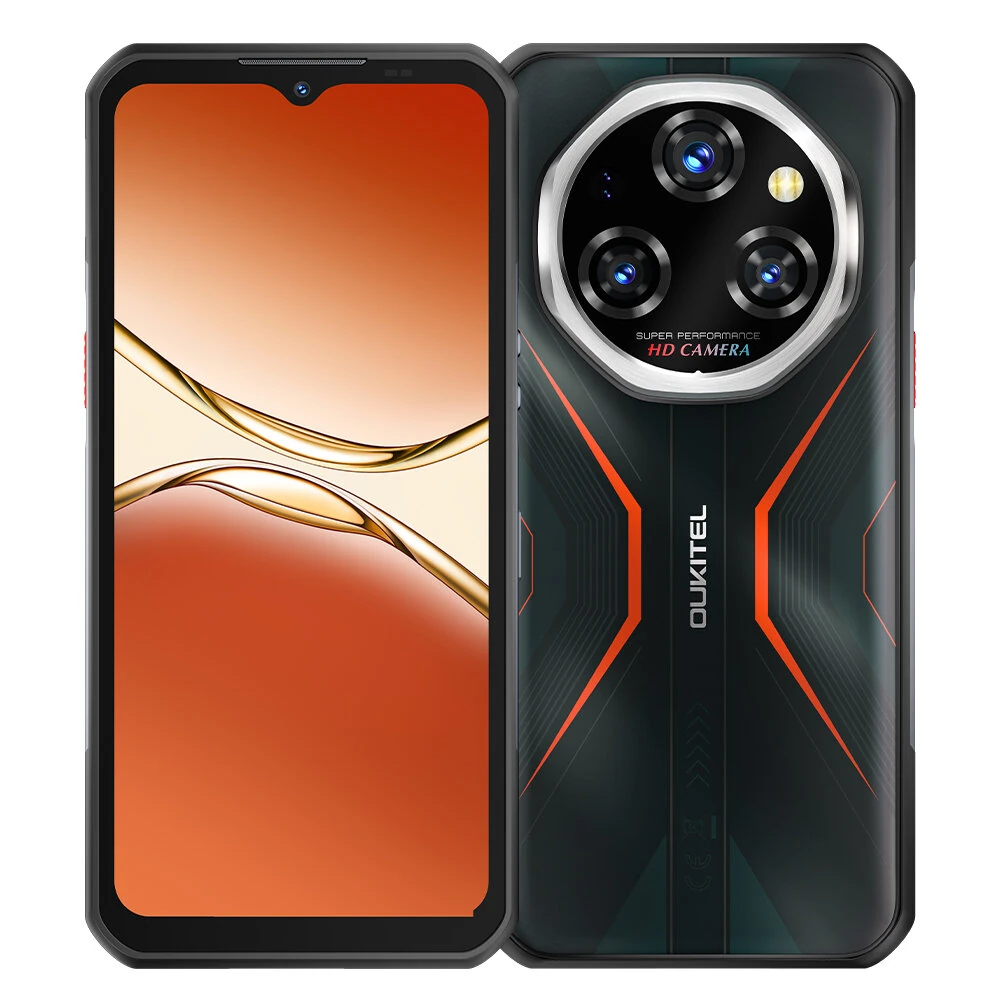 [EU Direct] Oukitel WP55 5G 108MP Triple Camera 36GB RAM 256GB ROM 6.6 inch 120Hz 11000mAh 33W Fast Charge Android 15 Dimensity 7025 NFC IP68 IP69K Waterproof Rugged Smartphone