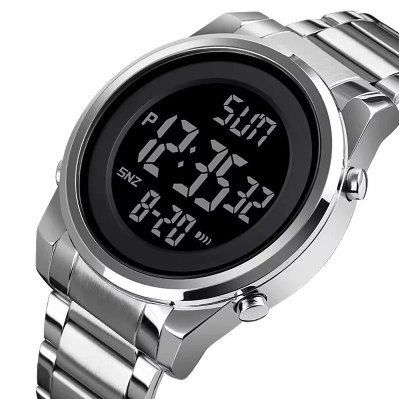 SKMEI Men's LED Night Light Digital Watch Multifunctional Digital Timing Alarm Wristwatches, Ideal Choice For Gifts Men Watch