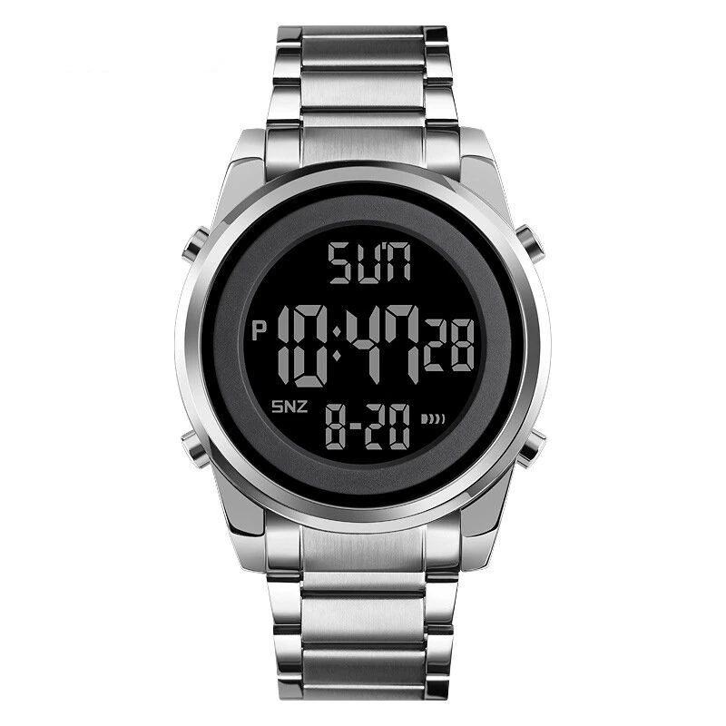 SKMEI Men's LED Night Light Digital Watch Multifunctional Digital Timing Alarm Wristwatches, Ideal Choice For Gifts Men Watch