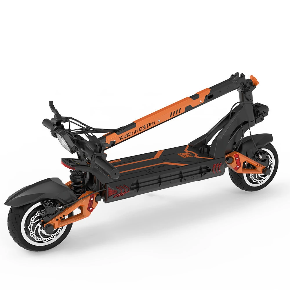 [EU DIRECT] KuKirin G3 Pro Electric Scooter 23Ah 52V 1200W*2 Dual Motor 10in Folding Moped Electric Scooter 70-80KM Mileage Electric Scooter Max Load 120Kg