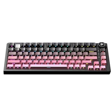 LEOBOG Hi75C Pro Custom Mechanical Keyboard Tri Mode Aluminum Alloy Gasket Structure 2.4G/bluetooth/Wired Hot Swappable 81 Keys RGB Backlit Gaming Keyboard