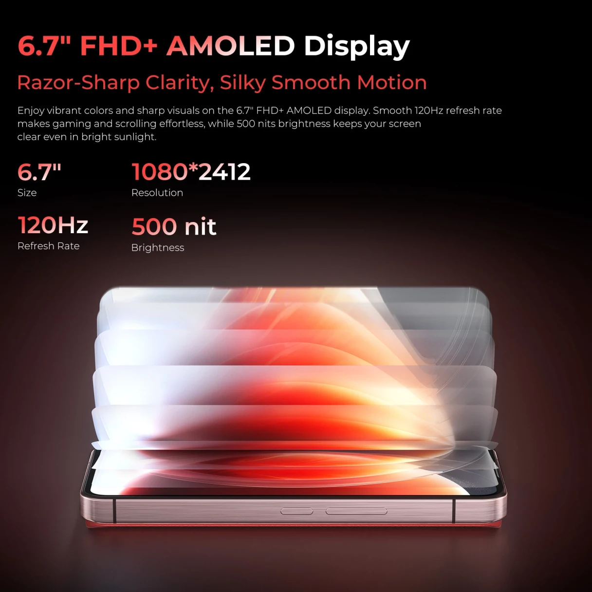 [EU Direct] Oukitel WP210 5G 36GB 512GB 108MP Camera 6.7 inch FHD+ AMOLED 120Hz 8800mAh 45W Fast Charge Android 15 Dimensity 8200 NFC IP68 IP69K Waterproof Rugged Smartphone