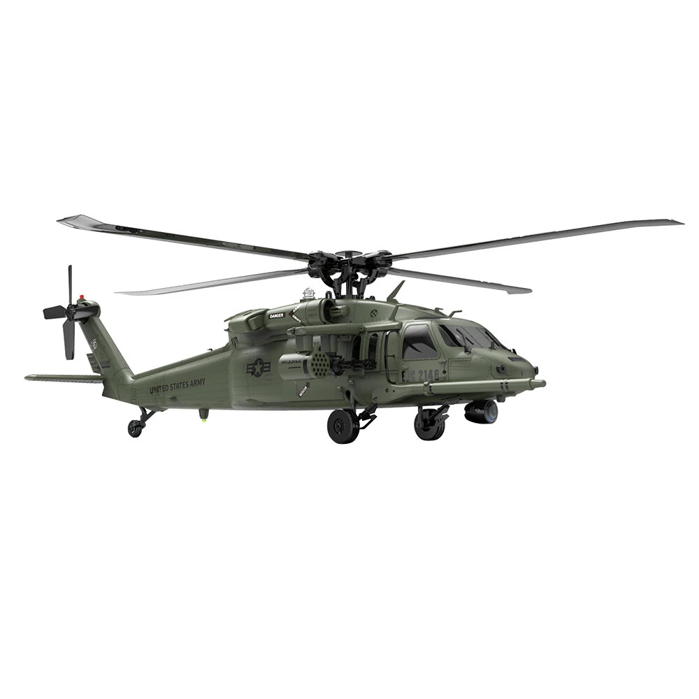 Eachine E200 EXP UH-60 SH-60 MH-60 2.4G 6CH 6-Axis Gyro Optical Flow Localization Dual Brushless Motor 1:47 Scale Flybarless RC Helicopter RTF