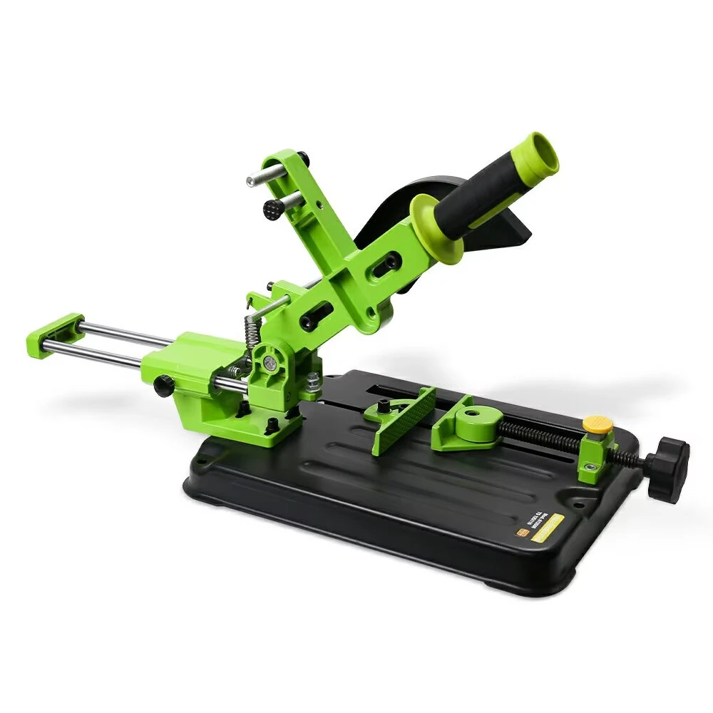 Drillpro Universal Angle Grinder Stand BG-612506 Adjustable Cutting Base Fits 110mm 115mm 125mm Grinder Disc 30mm Max Depth Metal Woodworking Tool Accessories