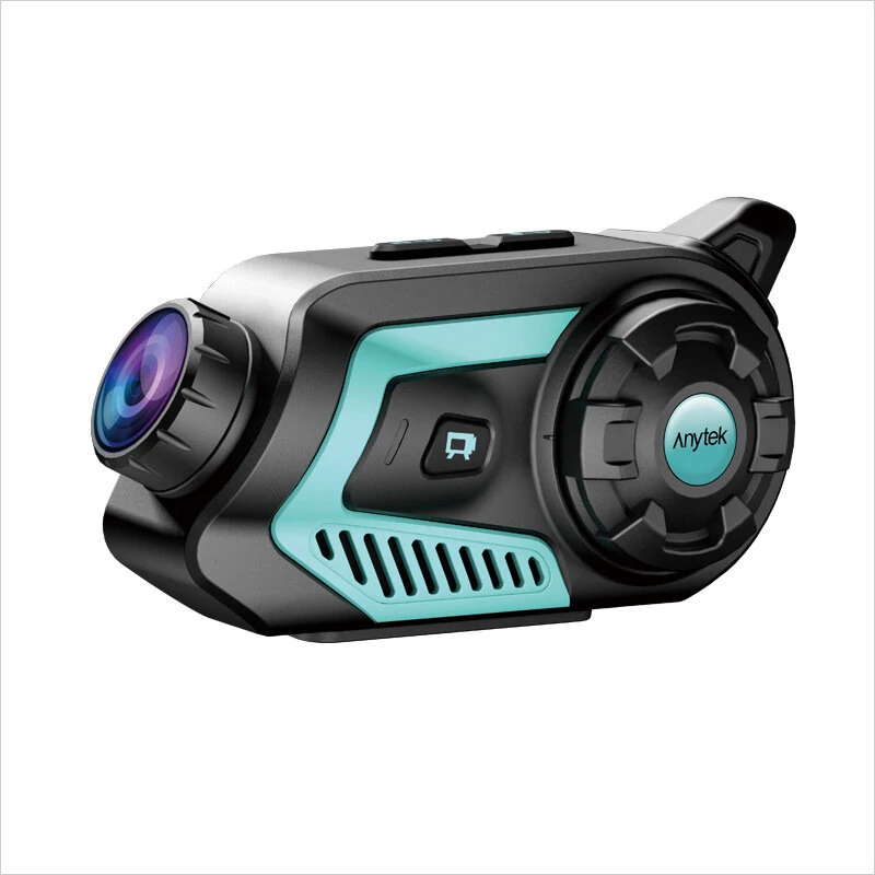 Anytek 6 Group Talk Voice Intercom Motorcycle Dash Cam Recorder Helmet bluetooth WiFi Sports Camera Motorbike Motor Auto DVR Headphone