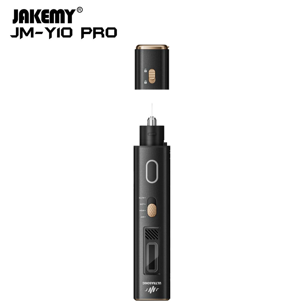 Jakemy JM-Y10 PRO Ultrasonic Cutter and Polisher 35W 40kHz Precision Cutting Dual Function Safety Design for Metal Wood Plastic Crafts