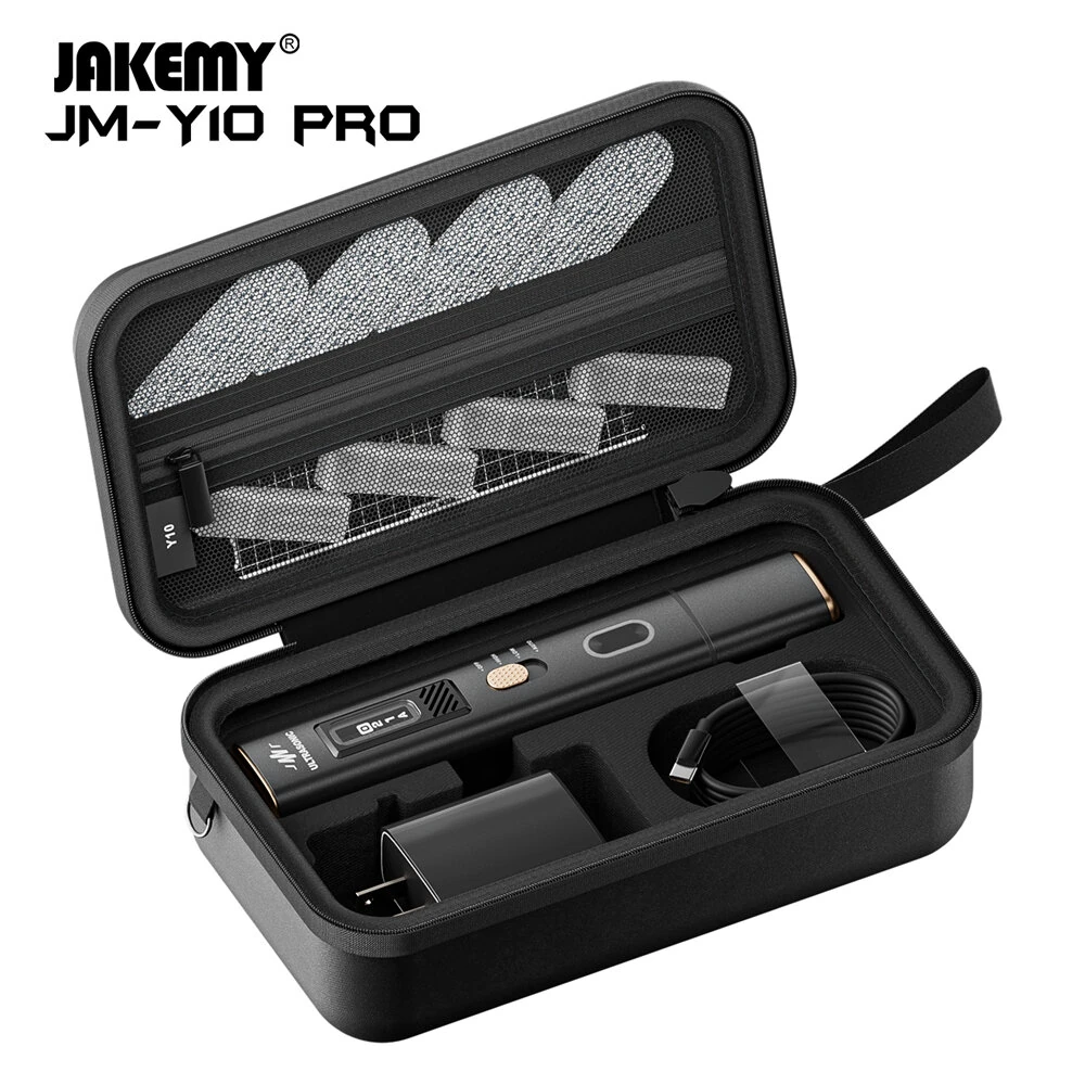 Jakemy JM-Y10 PRO Ultrasonic Cutter and Polisher 35W 40kHz Precision Cutting Dual Function Safety Design for Metal Wood Plastic Crafts