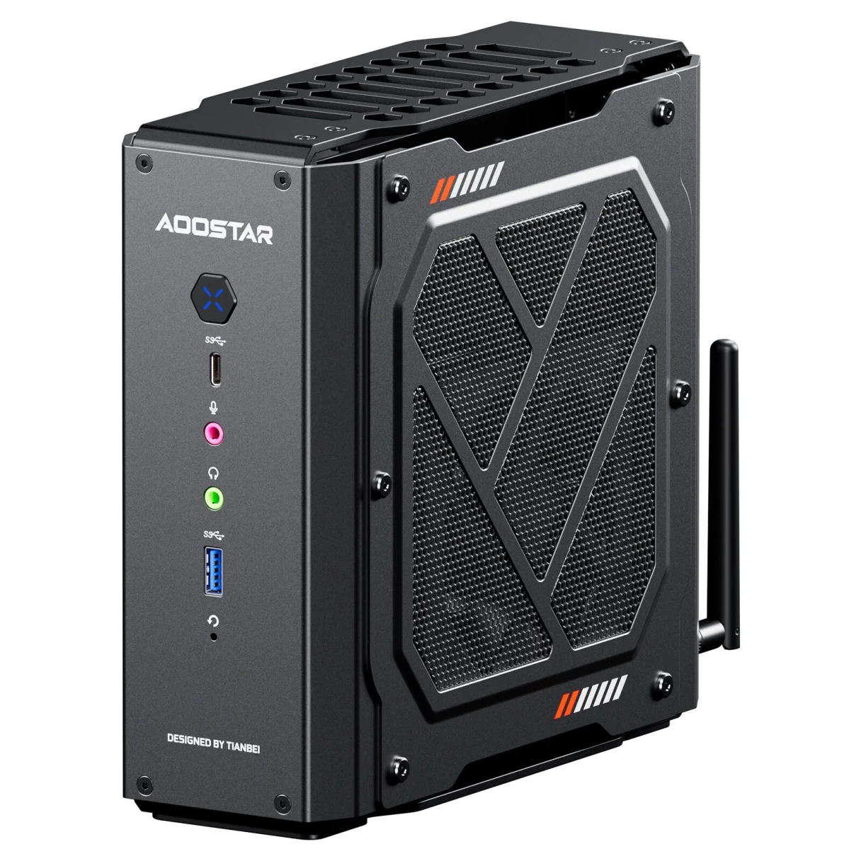 AOOSTAR GODY Mini PC AMD Ryzen 9 7940HX 16 Cores 32 Threads With AMD Radeon RX 7600XT  GDDR6 8GB GPU 32GB DDR5 1TB SSD/64GB DDR5 2TB SSD WIFI 7 Windows 11 4K Triple Screen Display Mini Computer Gaming Desktop Computer