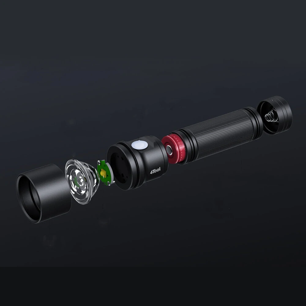 NEXTOOL 4TOOL ED20 XPH50.2 2200LM TIR Lens Strong LED Floodlight Built-in 4800mAh 21700 Battery Type-C USB Rechargeable Ultra Bright Powerful Flashlight Mini Torch
