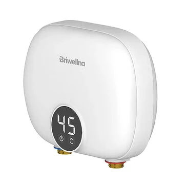 Briwellna P32 Tankless Water Heater 110V/220V On-Demand Hot Water Compact Size Smart Protection for Kitchen,Bathroom,Balcony