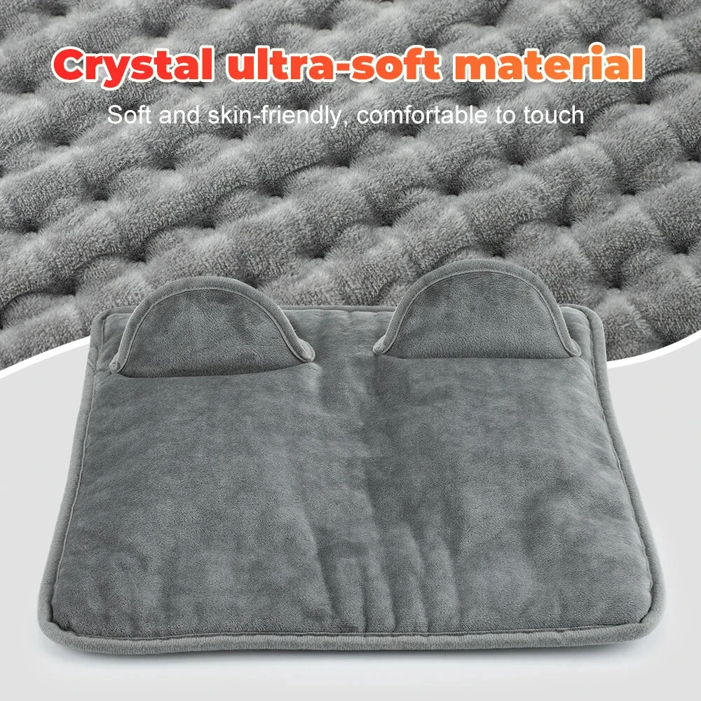 Electric Foot Heating Pad Washable Feet Warmer Heater Household Soft Plush Heat Blanket Foot Heat Mat Home Office Bedroom 9 Temperature Settings And 4 Time Settings